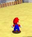 The expanded Triple Jump in Super Mario 64. Mario does not take any damage from falling from the same starting point as the normal Triple Jump.