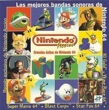 The cover for Las mejores bandas sonoras de Nintendo 64