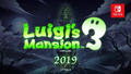 The Luigi's Mansion 3 reveal trailer logo, showing an early version of the Last Resort