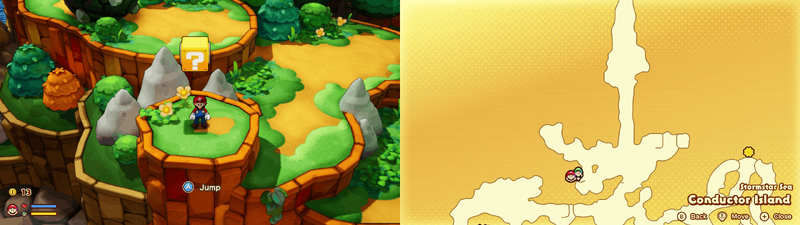 Block 6 in Conductor Island from Mario & Luigi: Brothership