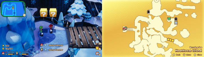 Blocks 24-25 in Heatfreeze Island from Mario & Luigi: Brothership