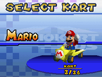 Mario on his Shooting Star.