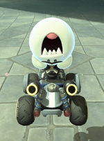 King Boo performing a trick.