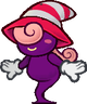 Vivian's idle sprite from Paper Mario: The Thousand-Year Door