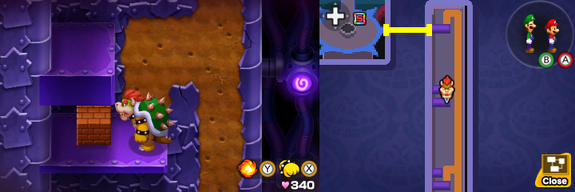 Block 103 in Peach's Castle of Mario & Luigi: Bowser's Inside Story + Bowser Jr.'s Journey.