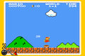 Mario stomping on a Goomba