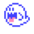 Boo icon in Super Mario Maker 2 (Super Mario Bros. style)