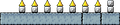 A shifting wall with Hard Blocks and Spike Traps attached from #2 Morton's Castle in Super Mario World