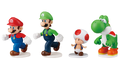 Link System figures in Super Mario Soccer Striker