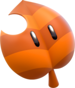 Artwork of a Super Leaf from Super Mario 3D World.