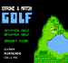 Screenshot of the title screen from the Japanese release of Stroke & Match Golf