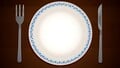 An empty plate
