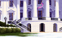 The White House in the PC release of Mario's Time Machine