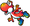 Artwork of Red Yoshi in Yoshi Touch & Go
