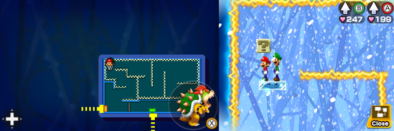 Block 28 in Airway of Mario & Luigi: Bowser's Inside Story + Bowser Jr.'s Journey.