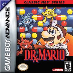 The box art for the Classic NES Series release of Dr. Mario