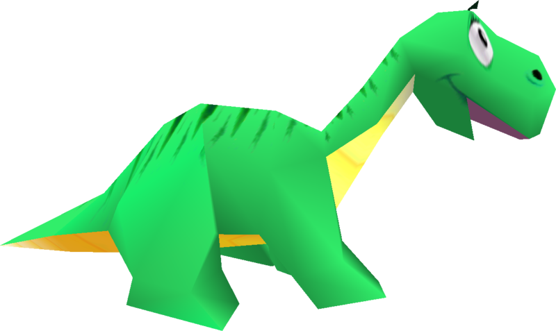 File:DKR Dinosaur model.png