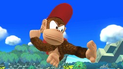 Diddy Kong's Monkey Flip in Super Smash Bros. for Wii U.