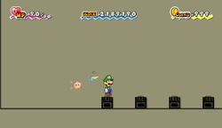 Tenth, eleventh, twelfth and thirteenth treasure chests in Flopside Pit of 100 Trials of Super Paper Mario.
