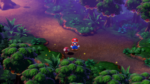 Second Mushroom/Amanita in Forest Maze of Super Mario RPG.