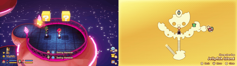 Blocks 5-6 in Jellyfish Island from Mario & Luigi: Brothership