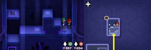 Location of the last beanhole in Peach's Castle. Also the last in the game.