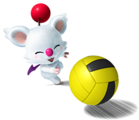 A Moogle from Mario Hoops 3-on-3