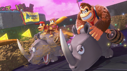 Thumbnail for "Racing Layer: Rambi Rumble" from Donkey Kong Bananza used for Nintendo Music