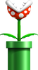 Artwork of a Piranha Plant in New Super Mario Bros. Wii