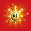 Card of a Shine Sprite, as it appears in Super Mario Sunshine, from Super Mario 3D All-Stars Online Memory Match-Up