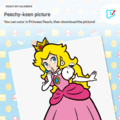 Paint by Number Princess Peach Activity icon.png