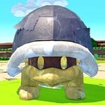 An Paper Macho Buzzy Beetle from Paper Mario: The Origami King.