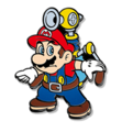 My Nintendo pin representing Super Mario Sunshine, released for the Super Mario Bros. 35th Anniversary (2020)