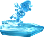 Artwork of Ice Mario from Super Mario Galaxy.