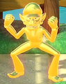 Waluigi turned into his gold form