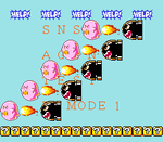 Big Boo, Banzai Bills, and ? Blocks in the Scroll Test in the SNSP Aging Cassette.