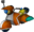 The model for Princess Daisy's Sugarscoot from Mario Kart Wii