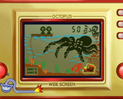 Game & Watch Octopus in WarioWare: Smooth Moves.