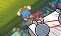 Wario jumping down