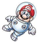 Mario in space from Super Mario Land 2 - 6 Golden Coins.
