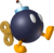 Artwork of a Bob-omb, from Mario Kart Wii.