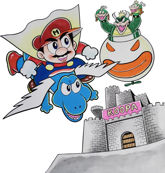 File:Bowser's Castle SMW KC Mario.png