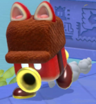 Screenshot of a Cat Blockstepper in Super Mario 3D World + Bowser's Fury