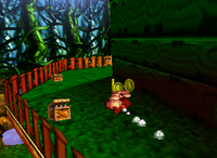 A set of yellow Banana Coins in Fungi Forest.