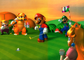 Official artwork from Mario Golf.