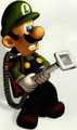 Luigi with the Poltergust 3000 (pre-release)