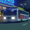 A Boomerang Bros. International Airlines bus from Mario Kart 8 Deluxe