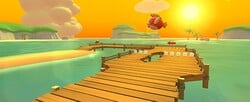 View of Cheep-Cheep Island in Mario Kart Tour