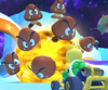 Thumbnail of the Donkey Kong Cup challenge from the Rosalina Tour; a Goomba Takedown challenge set on 3DS Rosalina's Ice World (reused as the Kamek Cup's bonus challenge in the 2021 Autumn Tour)