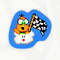 A sticker in Mario Kart World